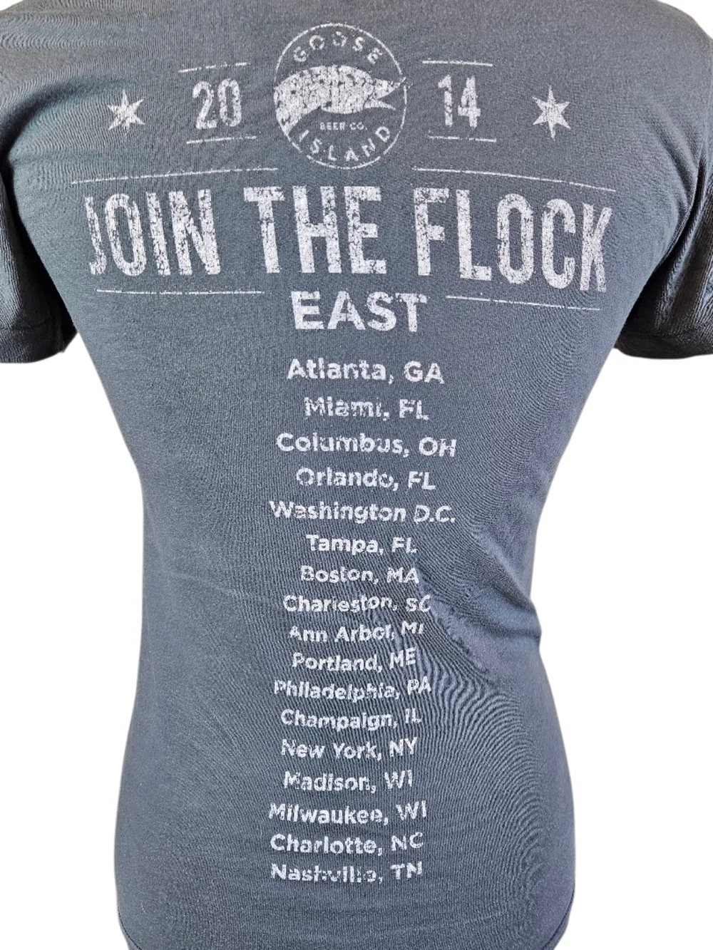 Goose Island "Join The Flock" Graphic Tee - Slate Grey - Picture 5 of 6